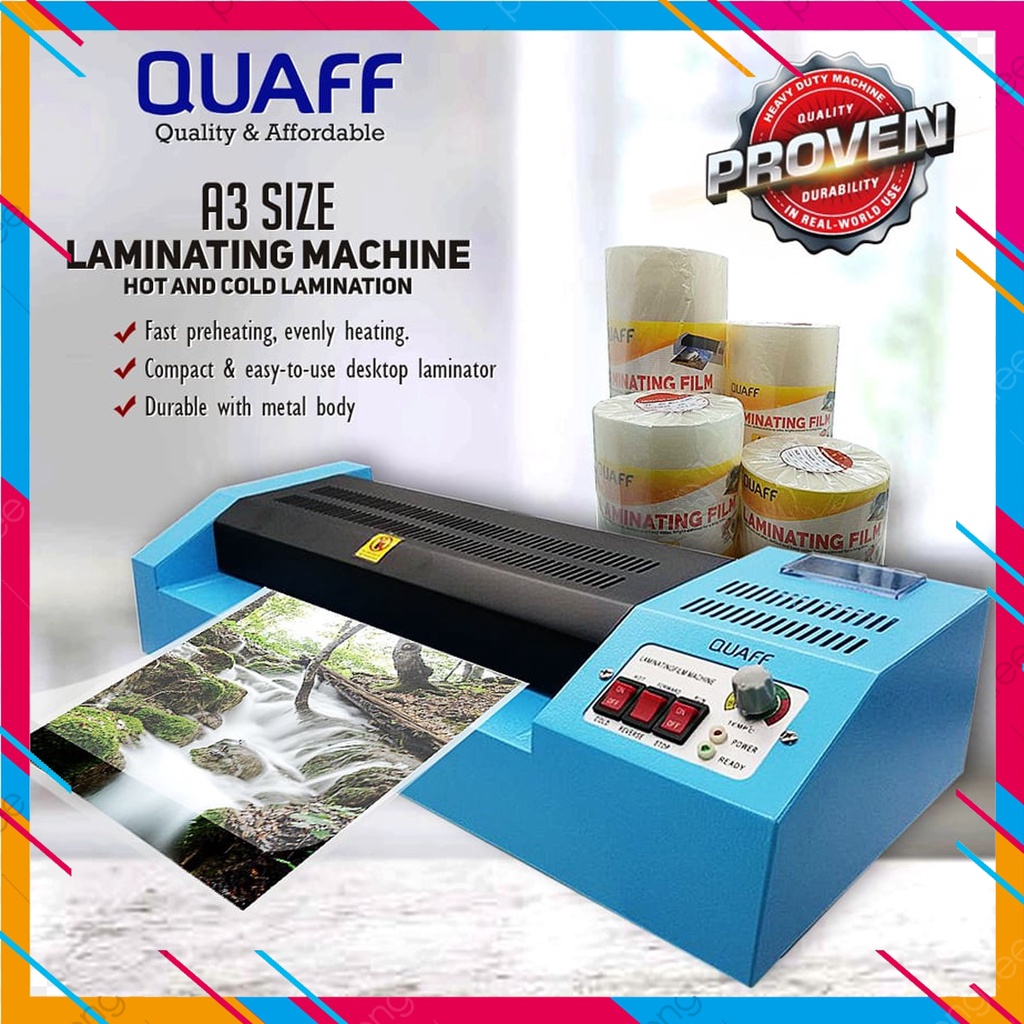 Quaff Laminator Machine A3 Size Heavy Duty Shopee Philippines