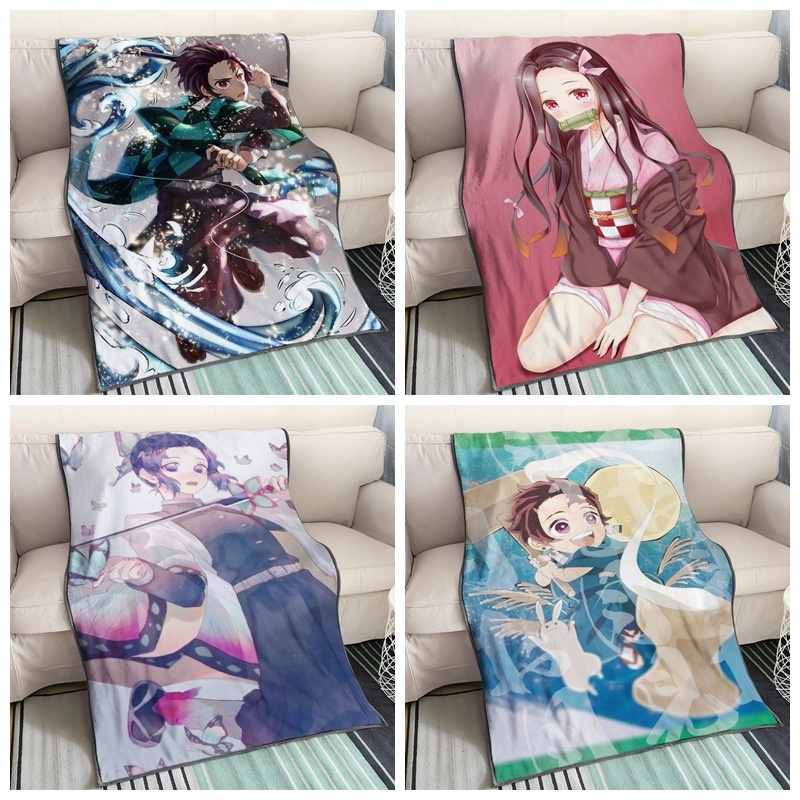 Devil's Blade Blanket Demon Slayer Kimetsu No Yaiba Kamado Tanjirou ...