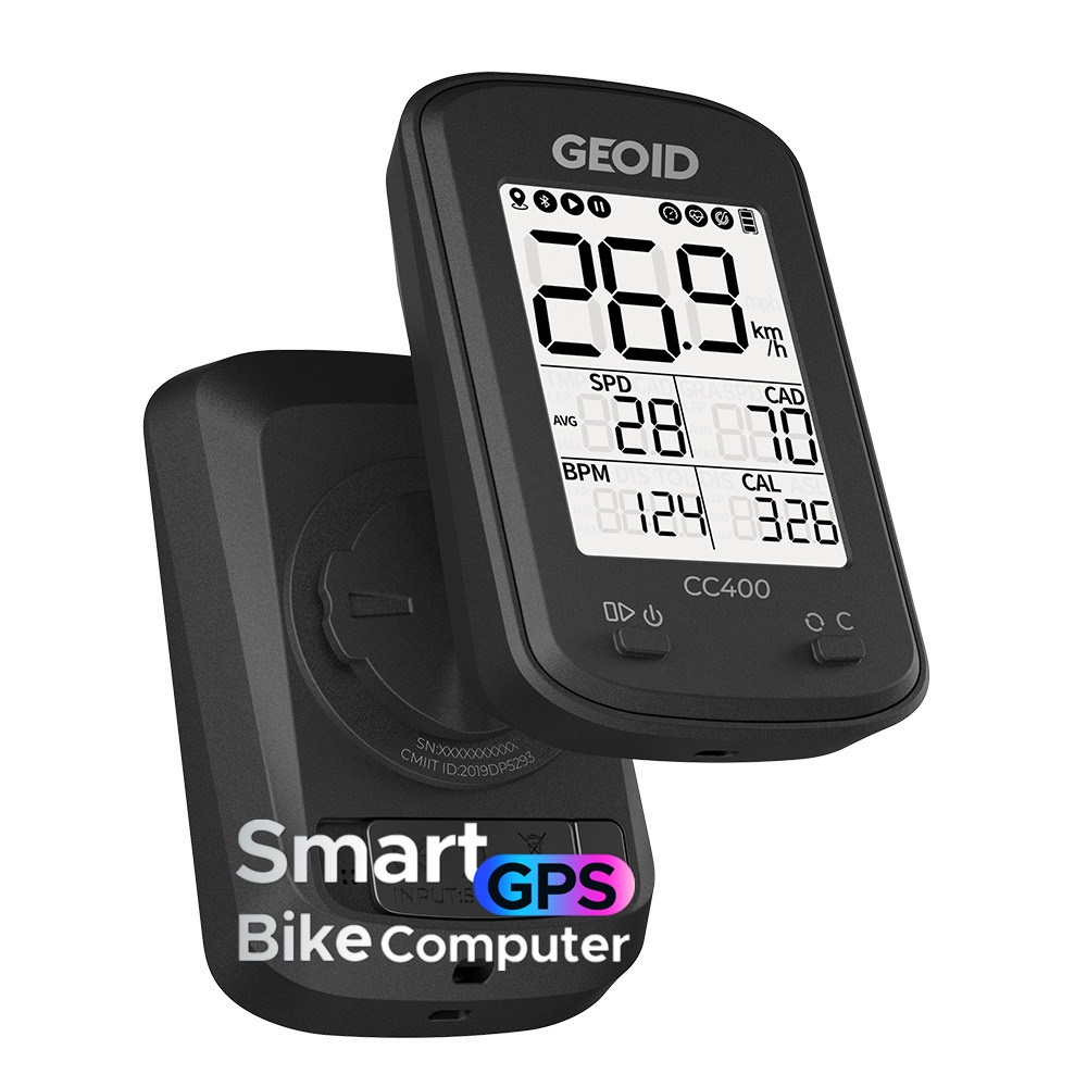 GEOID CC400 Wireless USB Bike Computer GPS Speedometer BT ANT+ Cycling ...