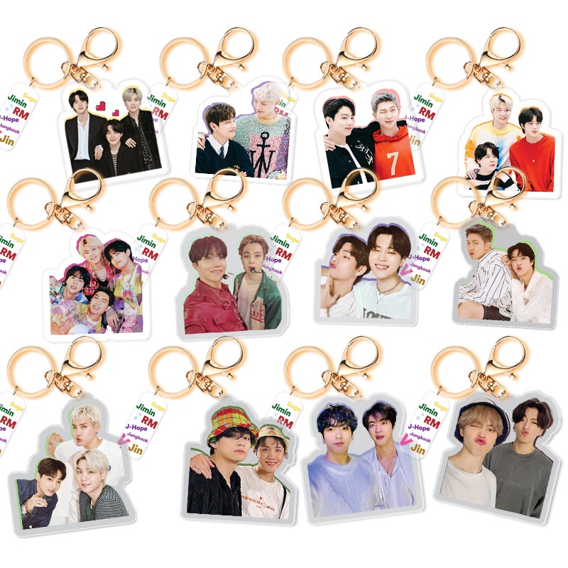BTS new album Acrylic keychain pendant pendant JK JIN JIMIN V SUGA RM J ...