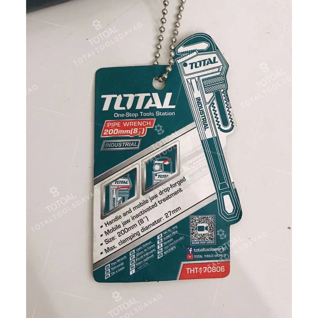 TOTAL Pipe wrench 8