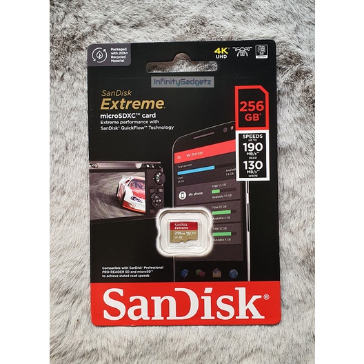 Sandisk 256gb sale extreme microsdxc