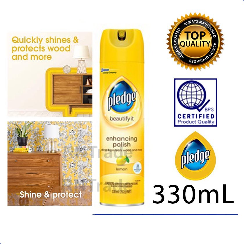 Pledge Wood Polish, Classic 330ml A furniture spray for polishing
