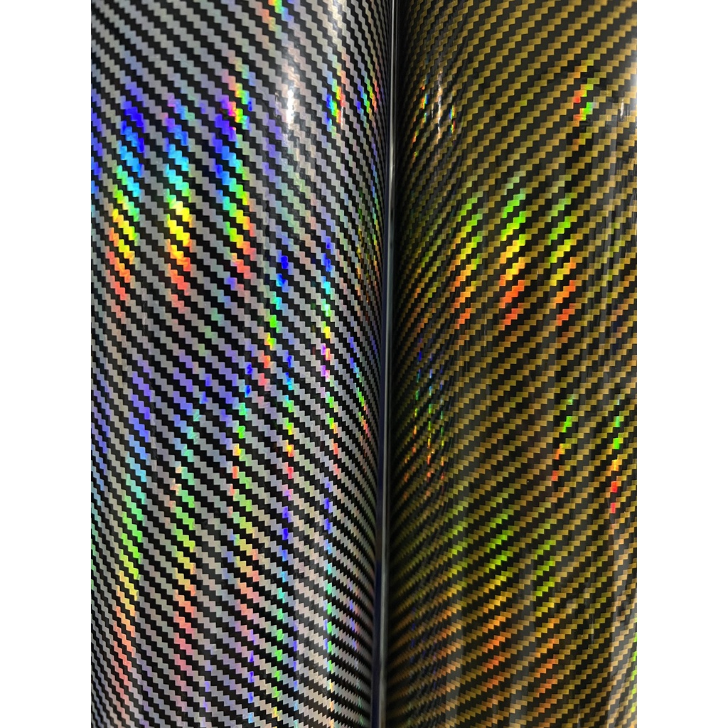 2D Rainbow Laser Carbon Fiber Holographic Vinyl Wrap | Shopee Philippines