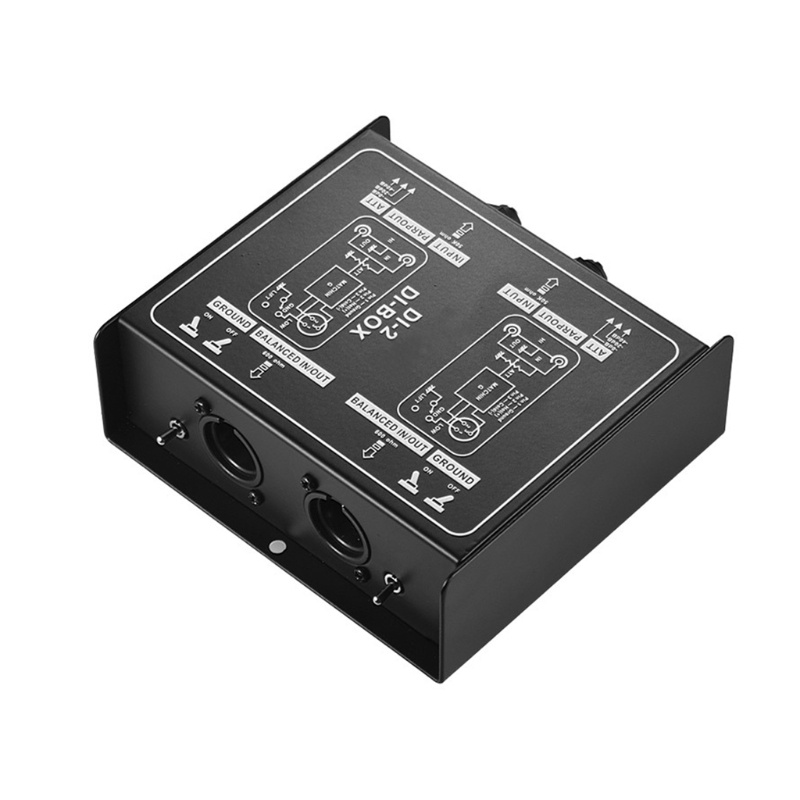 DI-Box Passive Single Channel Hduacuge - Convertisseur Audio Pour Guitare, Isolateur De Signal