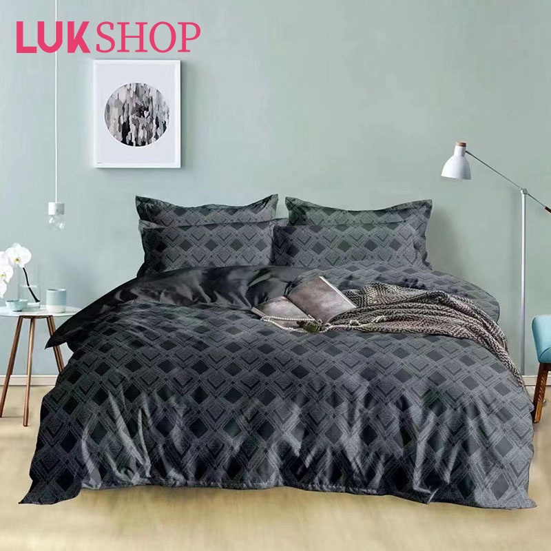 Luk 3in1 Double Size Modern Cotton Bedsheet 54 75 7 8 Fitted Bed Sheet