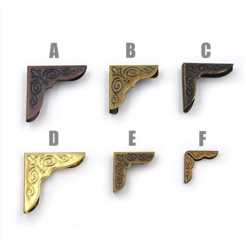 25 pcs Book Corner Protectors Scrapbooking Albums Folder Metal Menus ...