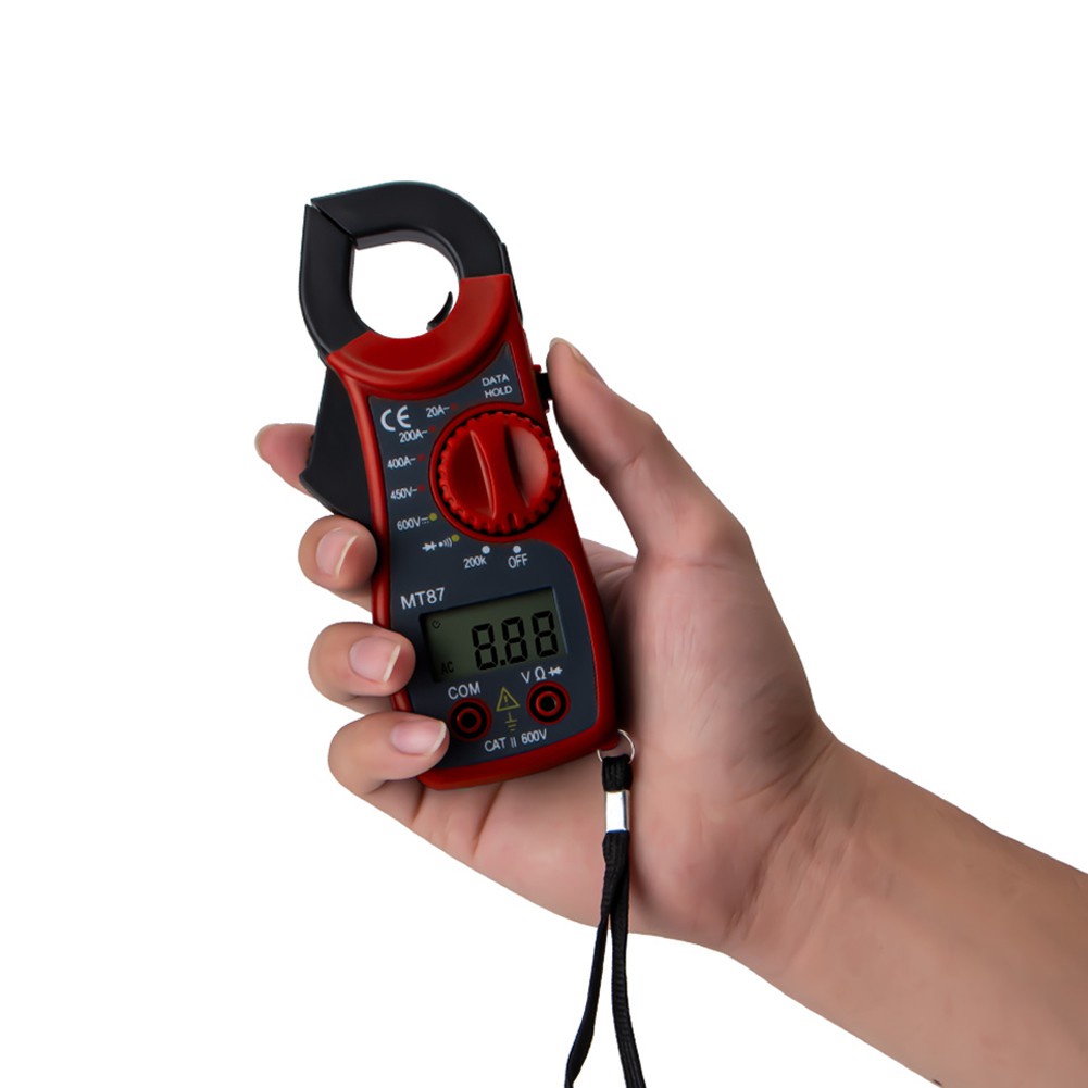 MT87 Digital Electric Clamp Meter Multimeter AC DC Current Volt Amp