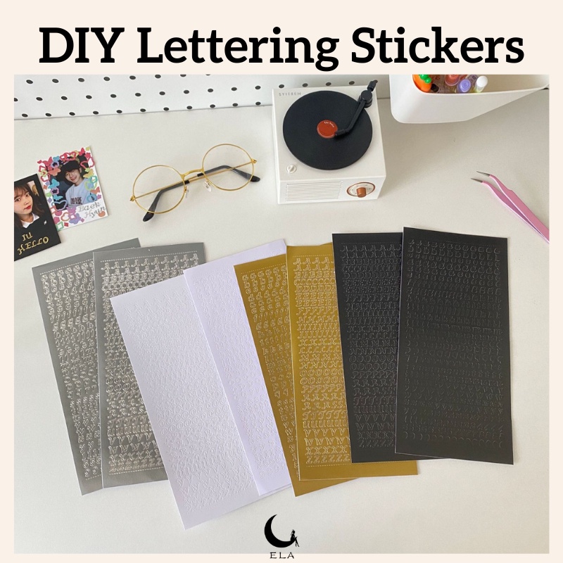 DIY Lettering Stickers for Photocard/Journal/Cards | Shopee Philippines