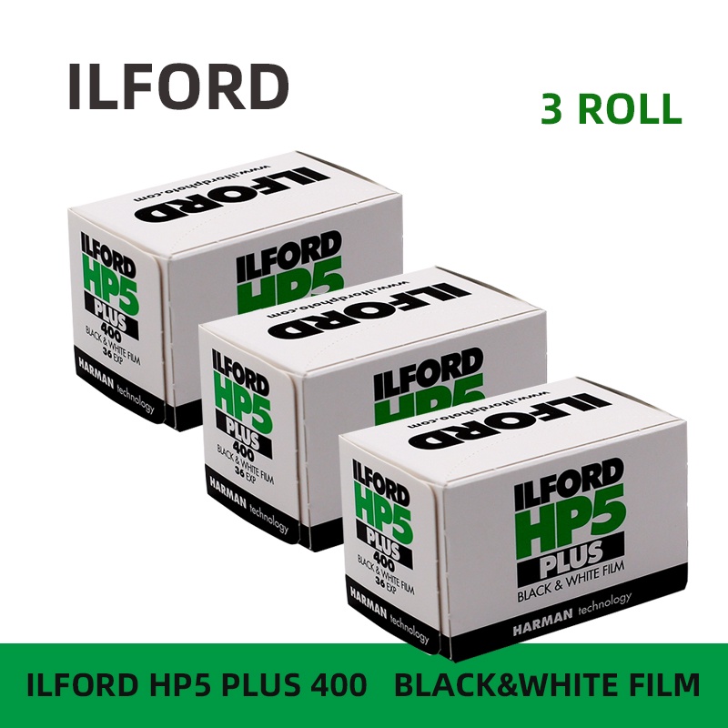 3 Rolls ILFORD HP5 Plus Black And White Negative Film ISO 400 35mm Roll ...