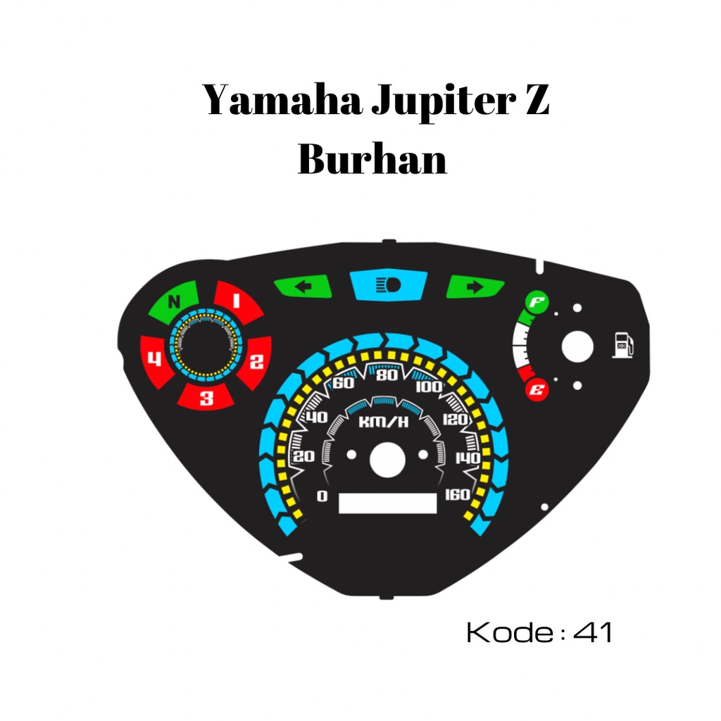 Yamaha Jupiter Z burhan Speedometer Custome panel Board Shopee