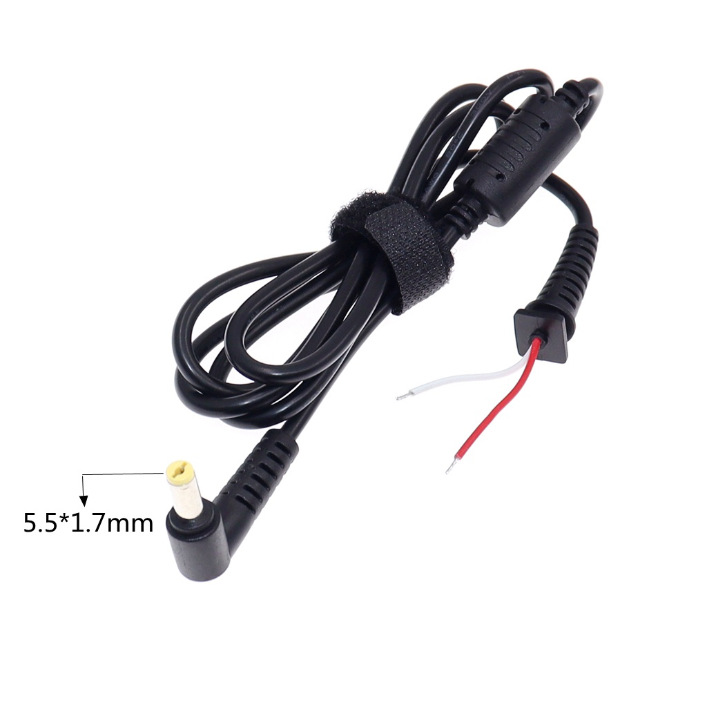 5.5x1.7mm DC Power Charger Plug Cable Connector 90 Right Angle Cord for ...