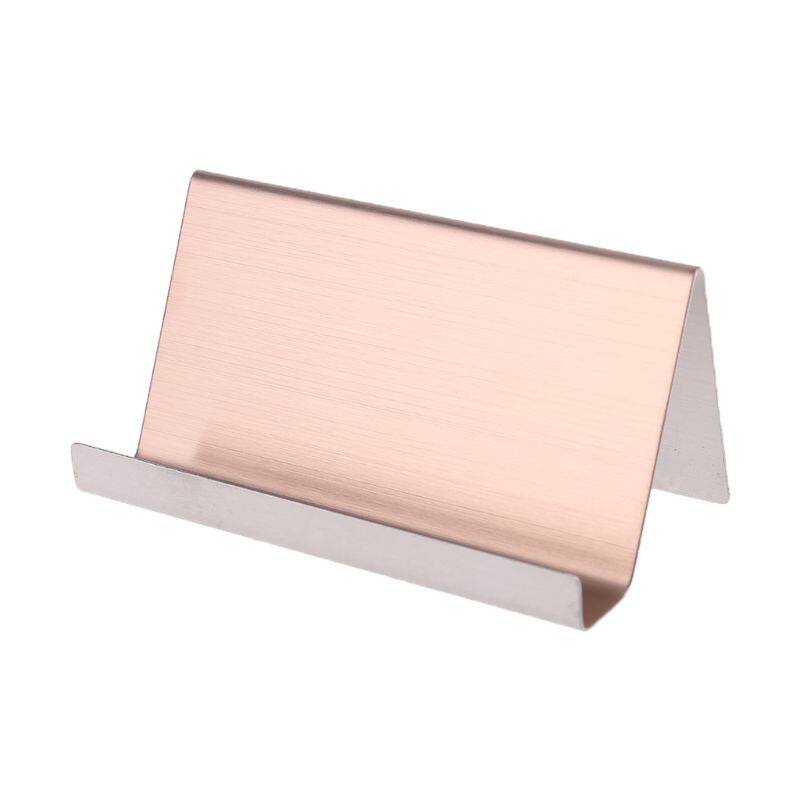 Stainless Steel Business Name Card Holder Display Stand Rack Desktop