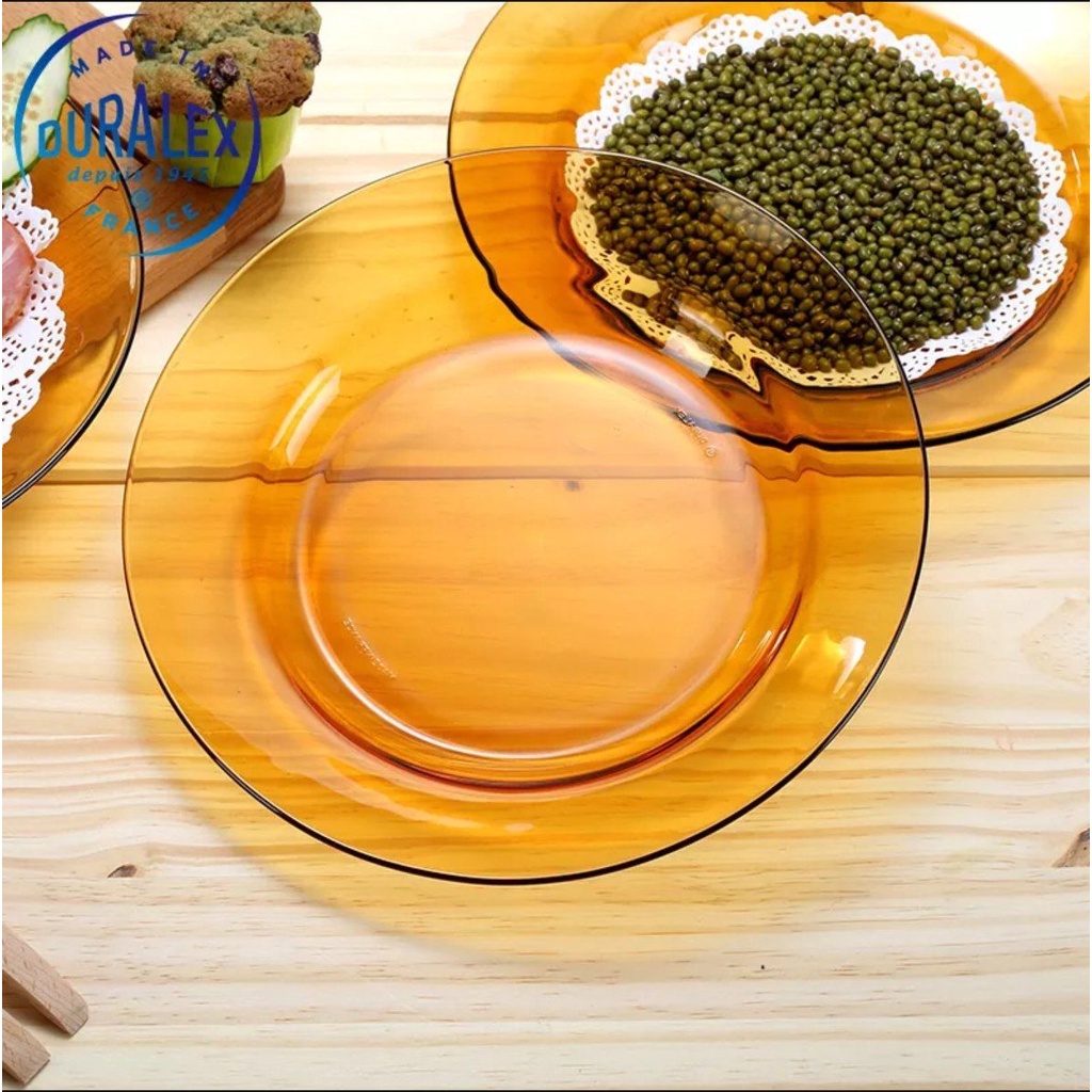Duralex AMBER PINGGAN SET/Increased Large SET (28CM/2PCS) | Shopee ...