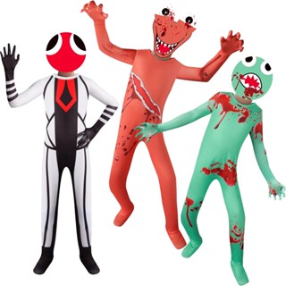 Halloween Costumes Rainbow Friends Red Guy Anime Game Jumpsuits