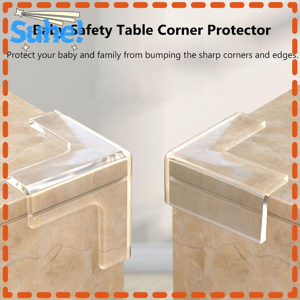 HISUHE 4Pcs Corner Guards Baby Desk Silicon Safety Table Corner