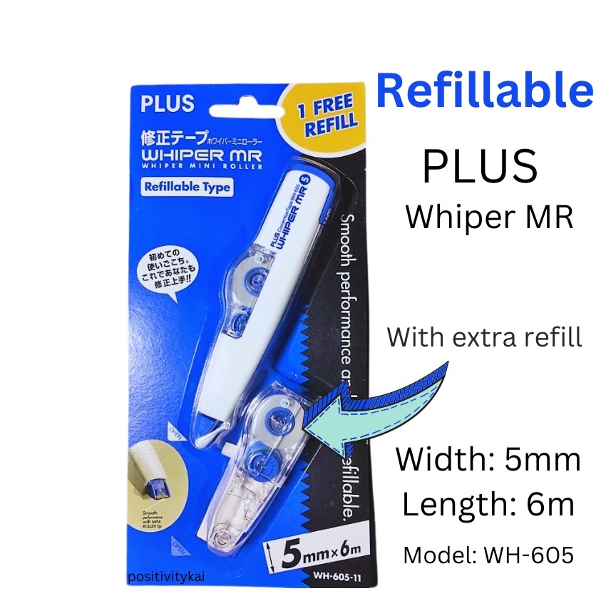 (Positivity) Plus Whiper MR WH 605 mini roller Refillable Correction