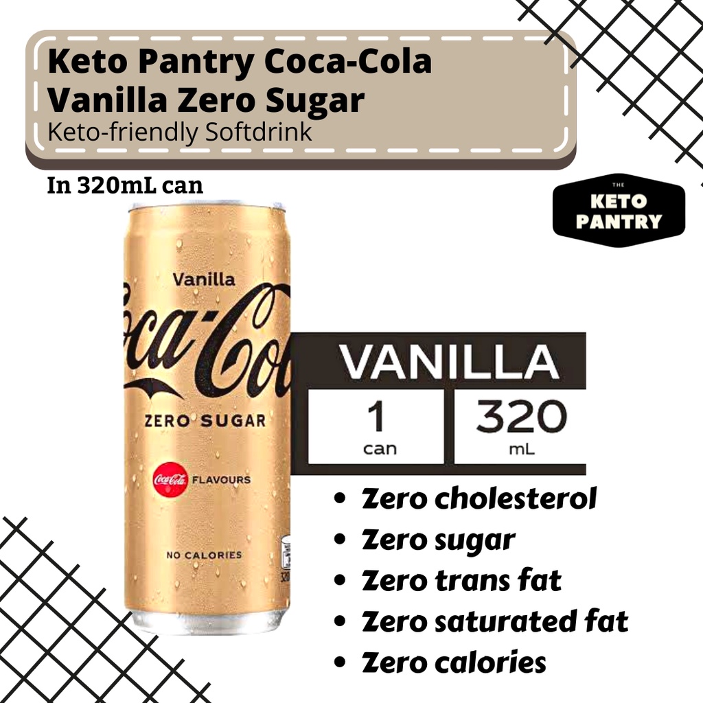 Keto Pantry Coca Cola Zero Sugar Vanilla Shopee Philippines