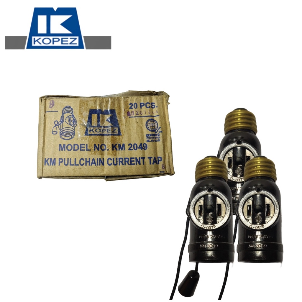 KOPEZ Chain Pull Lamp Holder Current Tap (KM2049) | Shopee Philippines