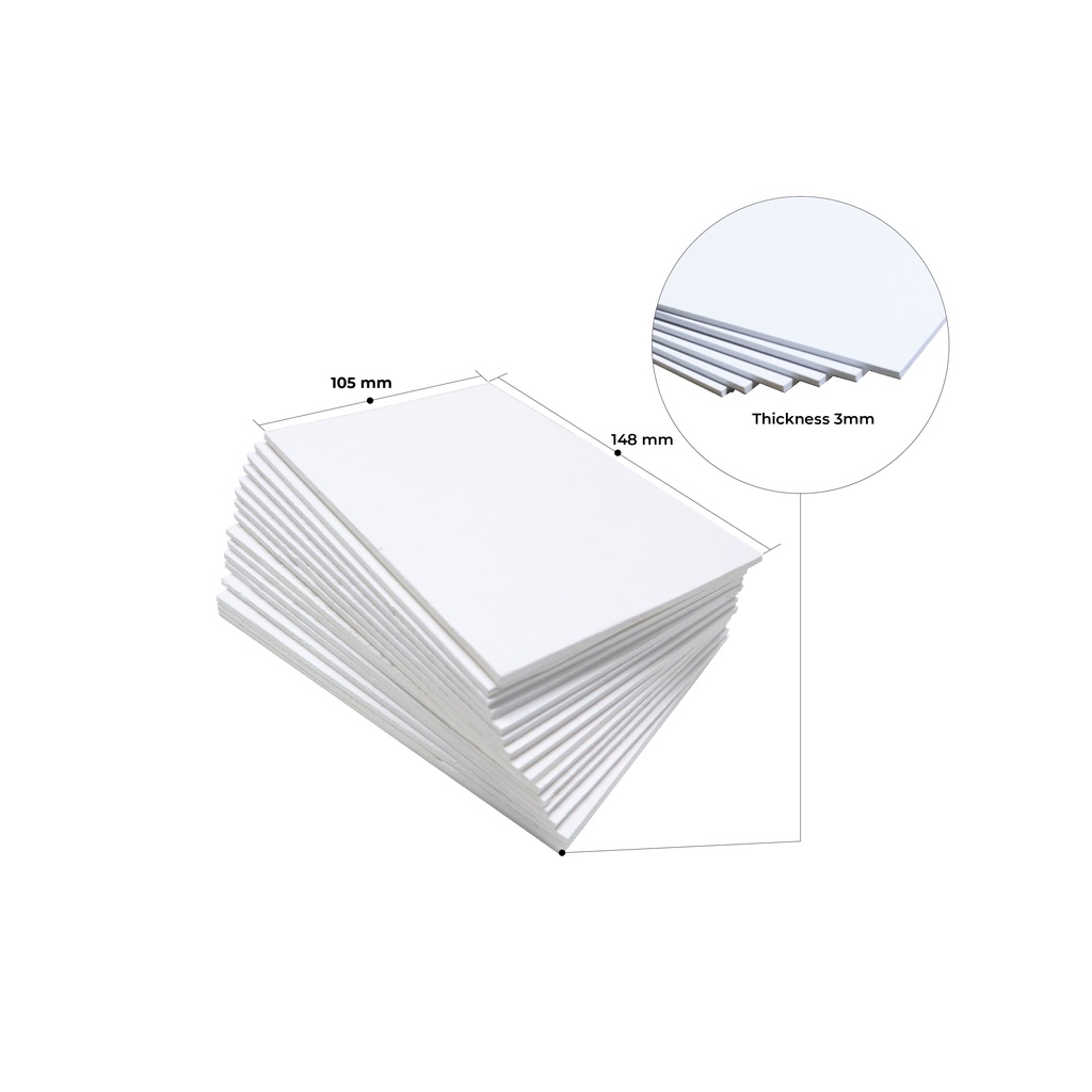 Dps Sintra Board Cut Size L A3, A4 & A6 L 3mm Thickness L Pvc Board L 