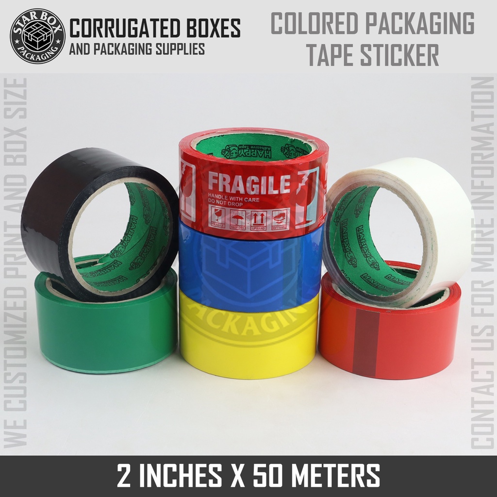 Premium Red Carton Sealing Tape - 2" X 55 Yards, 2 Mil - 36 Roll Case By PackagingSuppliesByMail