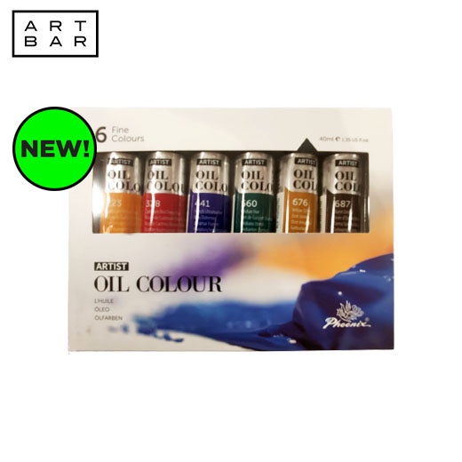 Phoenix Artist Oil Paint Po0640A Set Of 6 40 Ml - Art Bar PH | Shopee ...