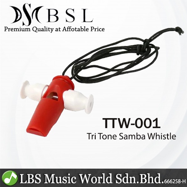 BSL TTW001 Tri Tone Whistle Latin Percussion Samba Wind for Marching