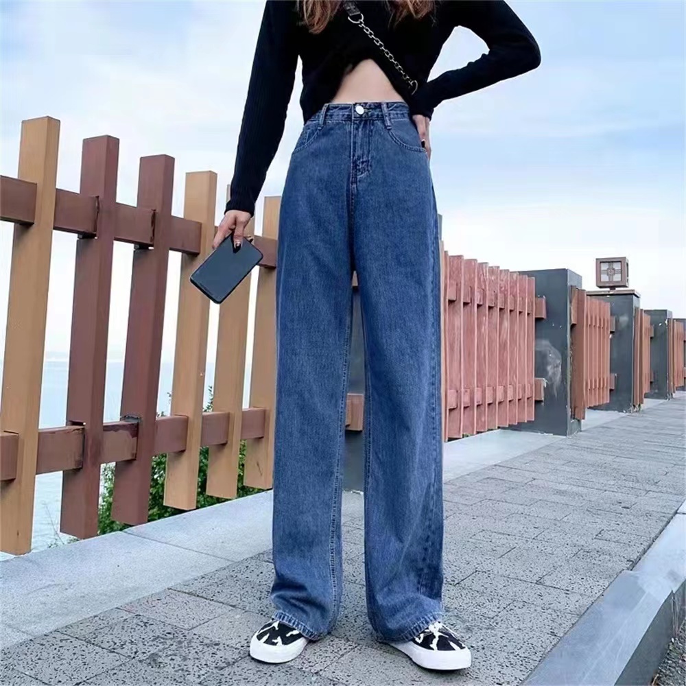 ACHS Jeans HighWaist WIDE LEG Jeans BlackPink Mom Jeans TikTok Outfit ...