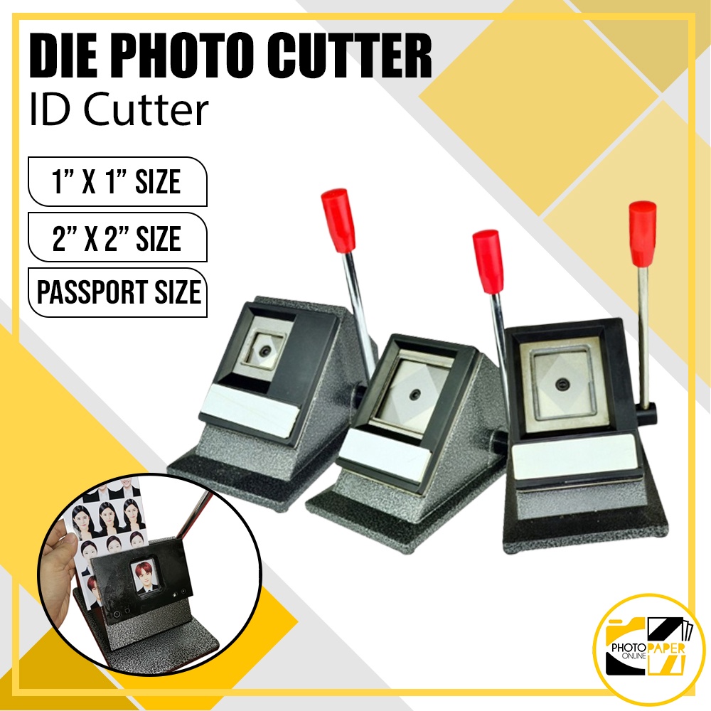 Officom Pvc Die Photo Cutter 1x1 2x2 Passport Size High Quality Cutter Shopee Philippines 8728