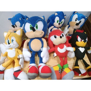 25-30cm Hot Sale Sonic Plush Toys Doll Classic Anime Tails Amy Rose Shadow  Knuckles Silver Soft Pillow Home Decor Toys Boys Gift