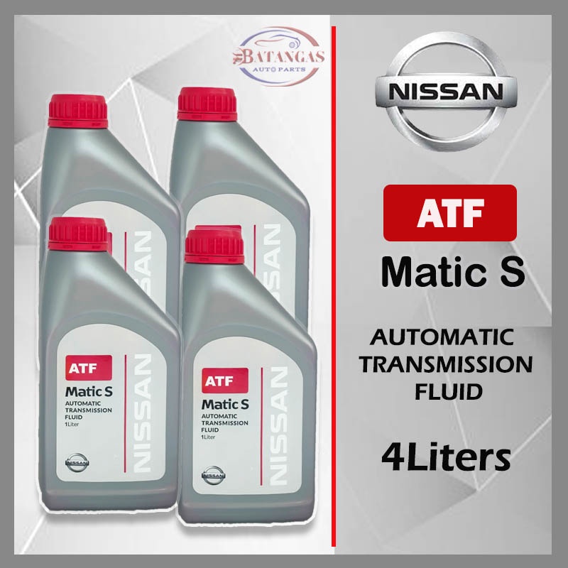 NISSAN MATIC S AUTOMATIC TRANSMISSION FLUID 4LITERS PN: KLE2400001 ...