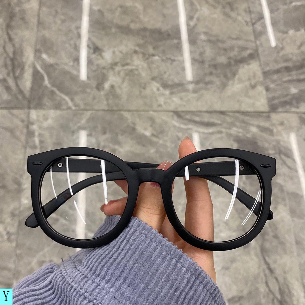 Black Glasses Female Students Korean Version Myopia Non-Degree Eyes Tik ...
