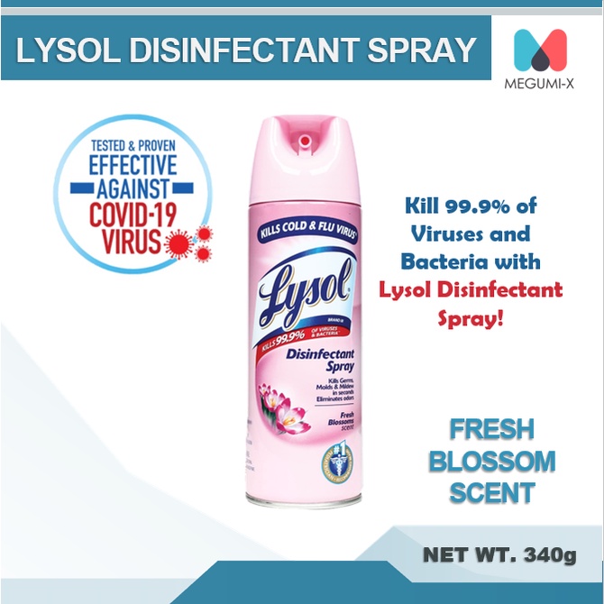 Lysol Disinfectant Spray Fresh Blossom 340g Shopee Philippines 2639