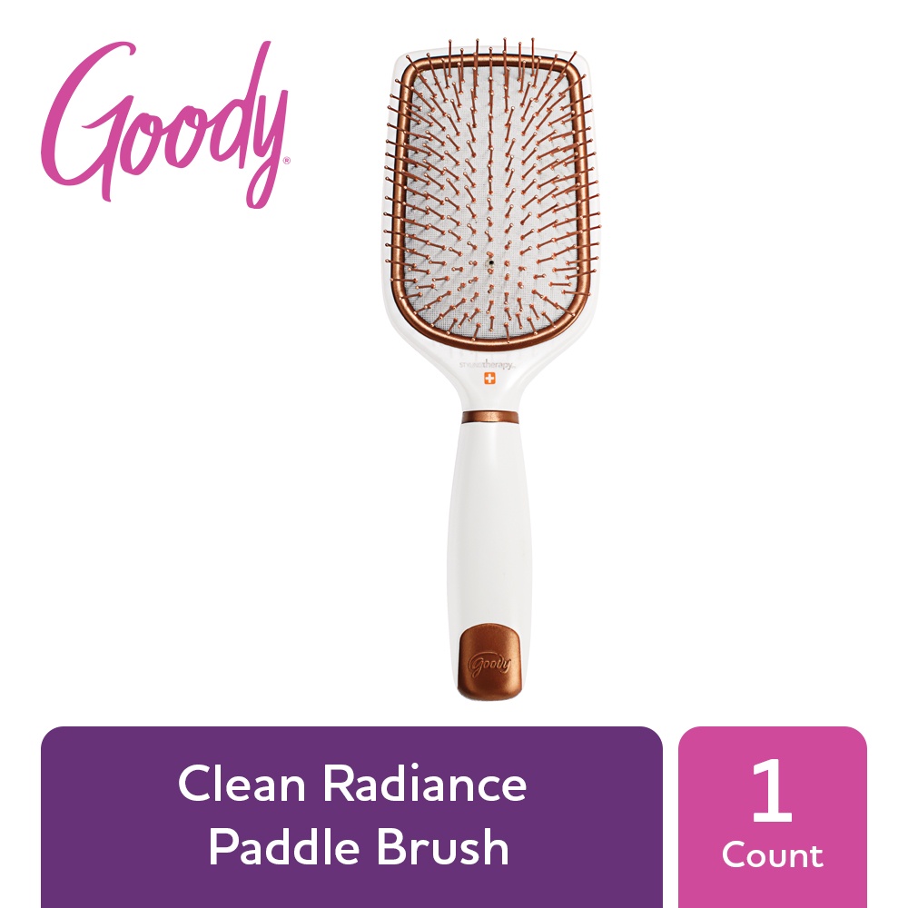 Goody Clean Radiance Copper Bristles Paddle Hair Brush(brush) Shopee
