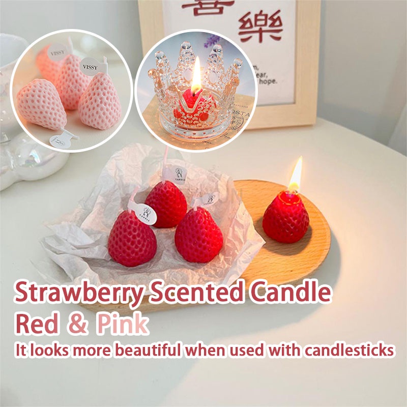 Scented Candle Soy Wax Strawberry Candle Birthday Souvenir Scented