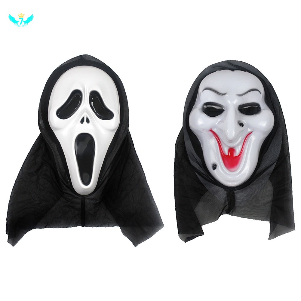 Halloween Retro Mask Ghost Festival Masquerade Party Horror Scary Skull Antique Full Face Scream 8933