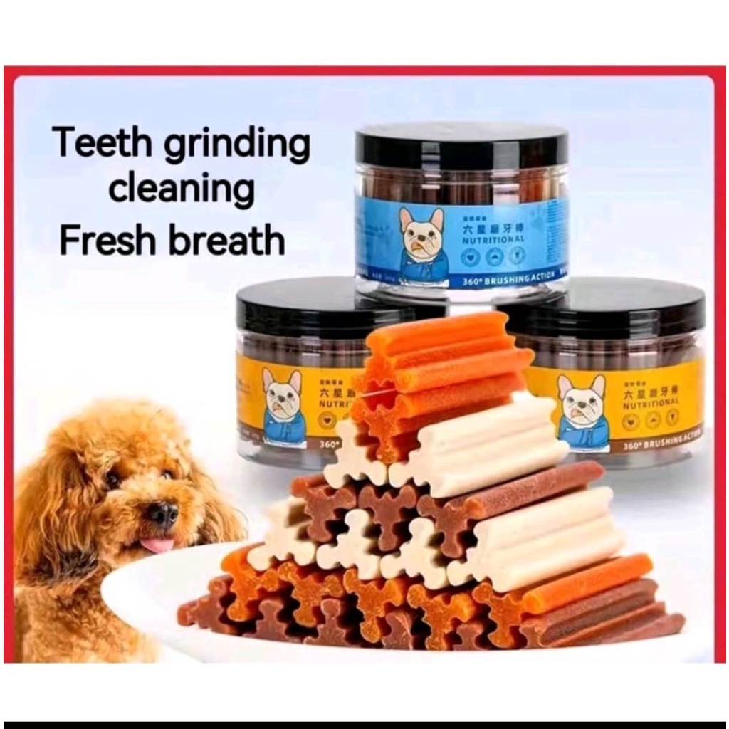 10 pcs Dog Dental Grinding Food Dog Treat for Clean Teeth Dog Dental