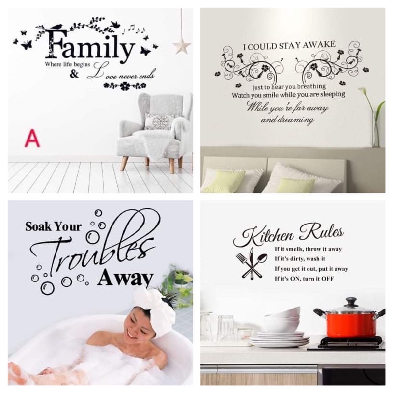Wall Sticker Quotes Sentences Home Decor For School Company Office