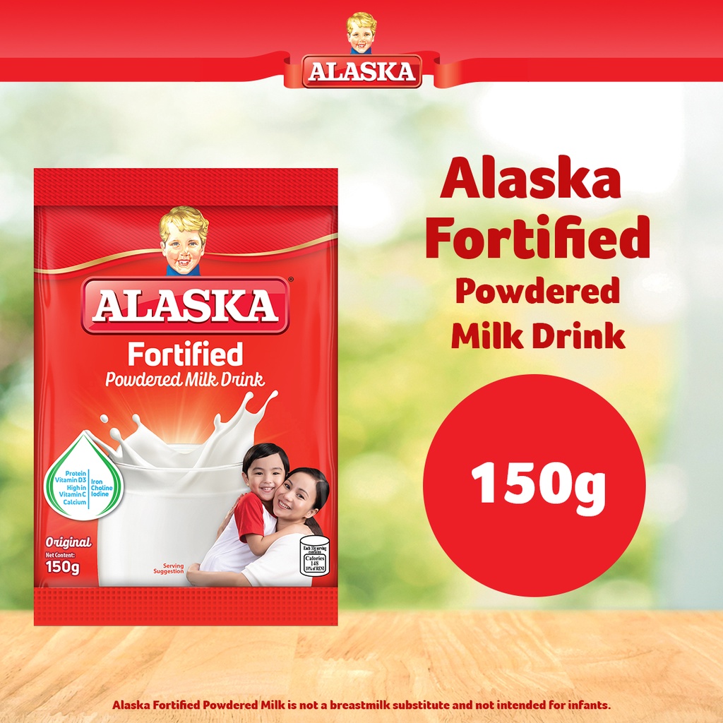 Alaska Fortified Powdered Milk Drink Sachet 150g Shopee Philippines