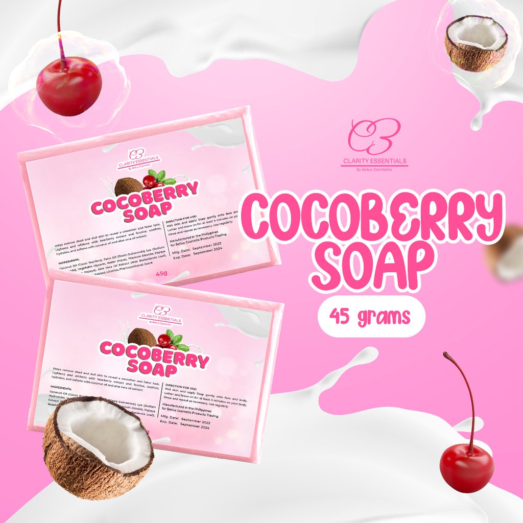 Coco Berry Soap 45g Clarity Essentials Shopee Philippines