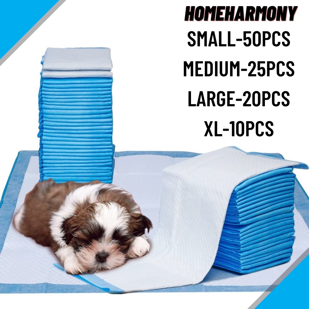 Homeharmony Pet Dog Pee Poop Training Dog Pad Disposable Cod Shopee