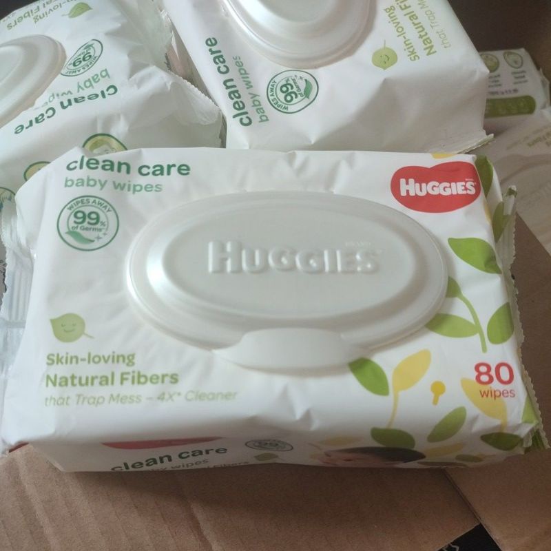 Huggies Clean Care Baby Wipes 80 sheets x 1 (Expiration Date 2024