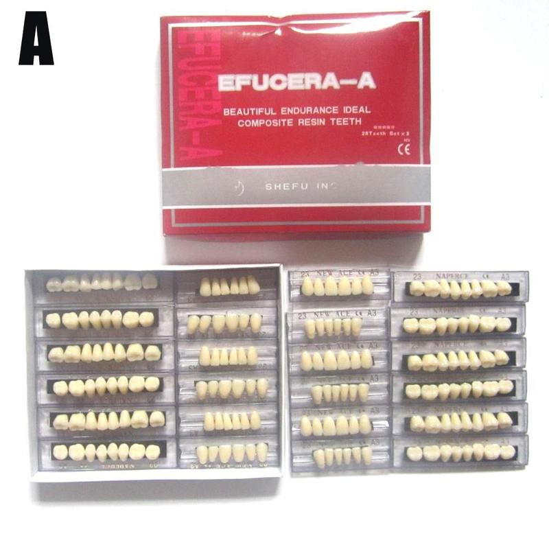 Acrylic Resin Denture Dental Teeth Upper Lower Shade Oral Care