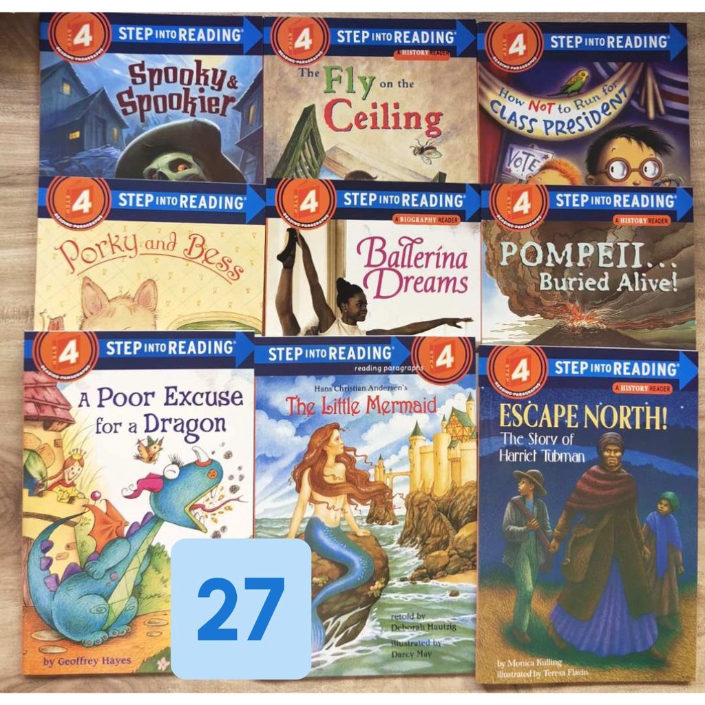 Step Into Reading Level 4 (27 books) | Shopee Philippines