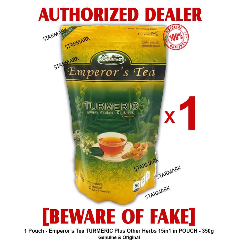 Emperors Tea TURMERIC PLUS Other Herbs 15in1 350g in POUCH Emperor's Tea Turmeric 15in1 1