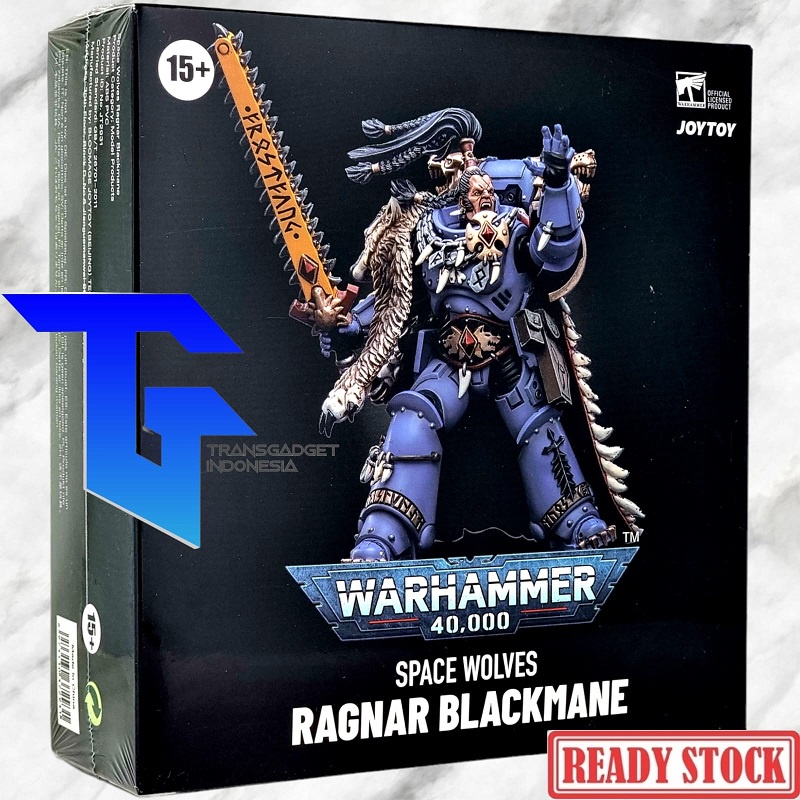 HiPlay JoyToy Warhammer 40K - Space Wolves Ragnar Blackmane - Action Figure 1:18 Collezionabile (120mm) - JT2931