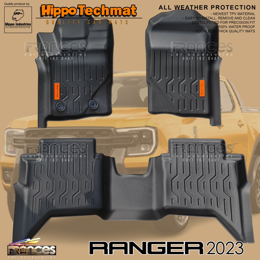 Ford Ranger 20232024 Hippo Deep Dish Matting Thailand Made Version 2