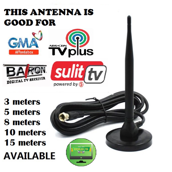 Antenna for ABS CBN TVPLUS Digibox TV PLUS ANTENNA 10 meters Shopee