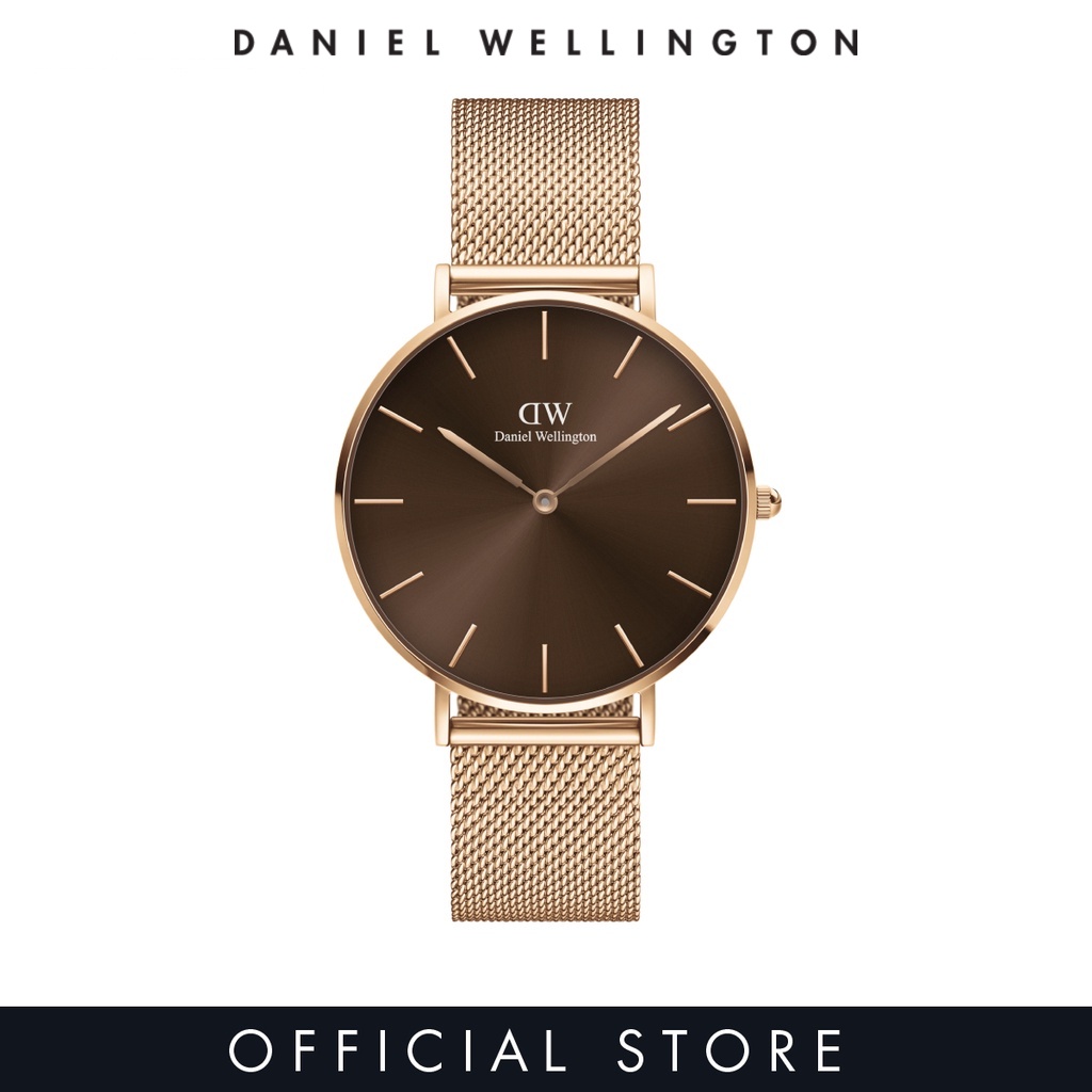 [2 Years Warranty] Daniel Wellington Petite Amber Watch 36mm Rose Gold ...