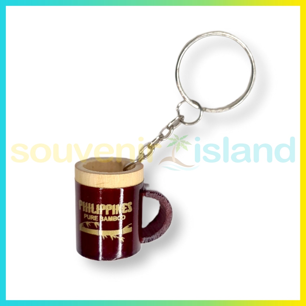 REAL Bamboo Mug Keychain Philippine Souvenir Shopee Philippines